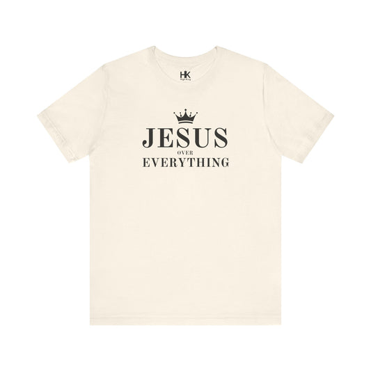 Jesus Over Everything Unisex Jersey Tee