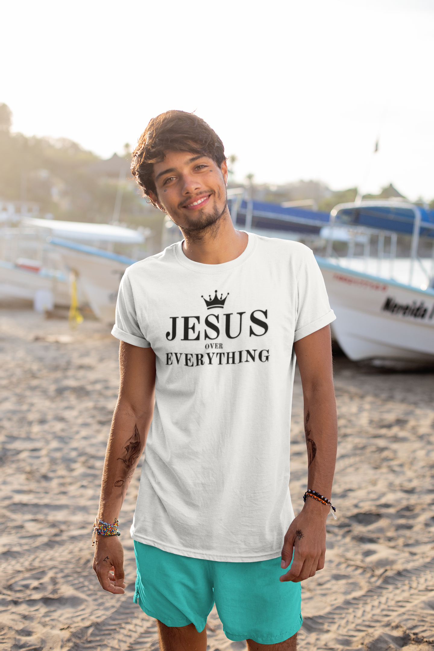 Jesus Over Everything Unisex Jersey Tee
