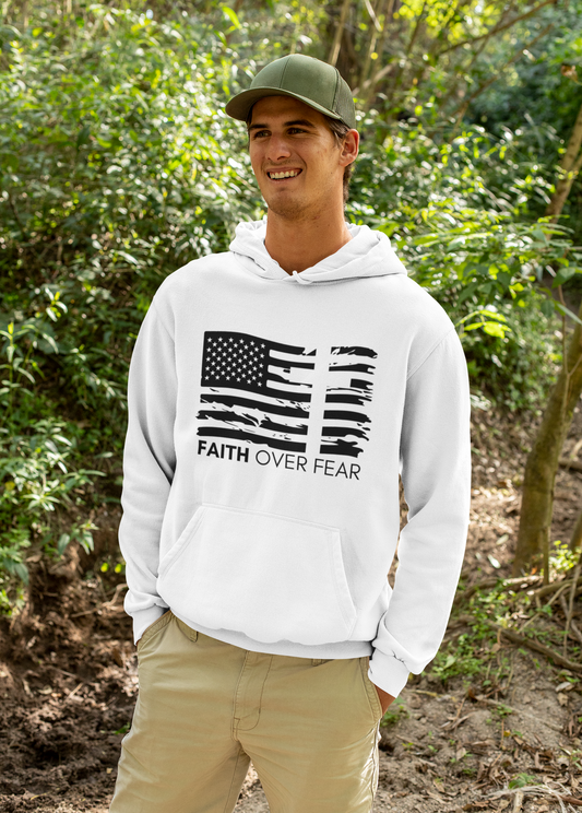Faith Over Fear Double-Sided Heavy Blend™ Hoodie