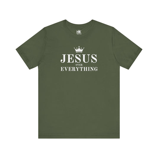 Jesus Over Everything Unisex Jersey Tee