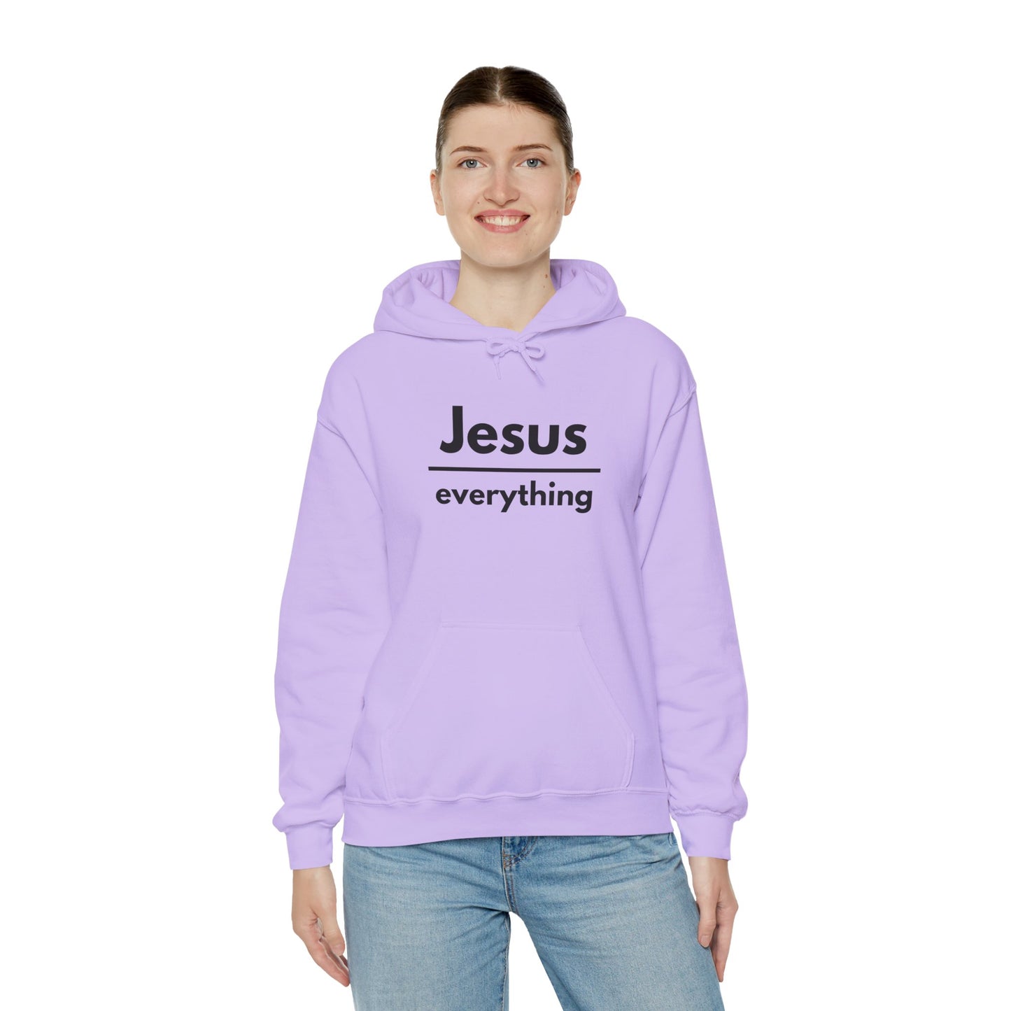 Jesus Over Everything Heavy Blend™ Hoodie