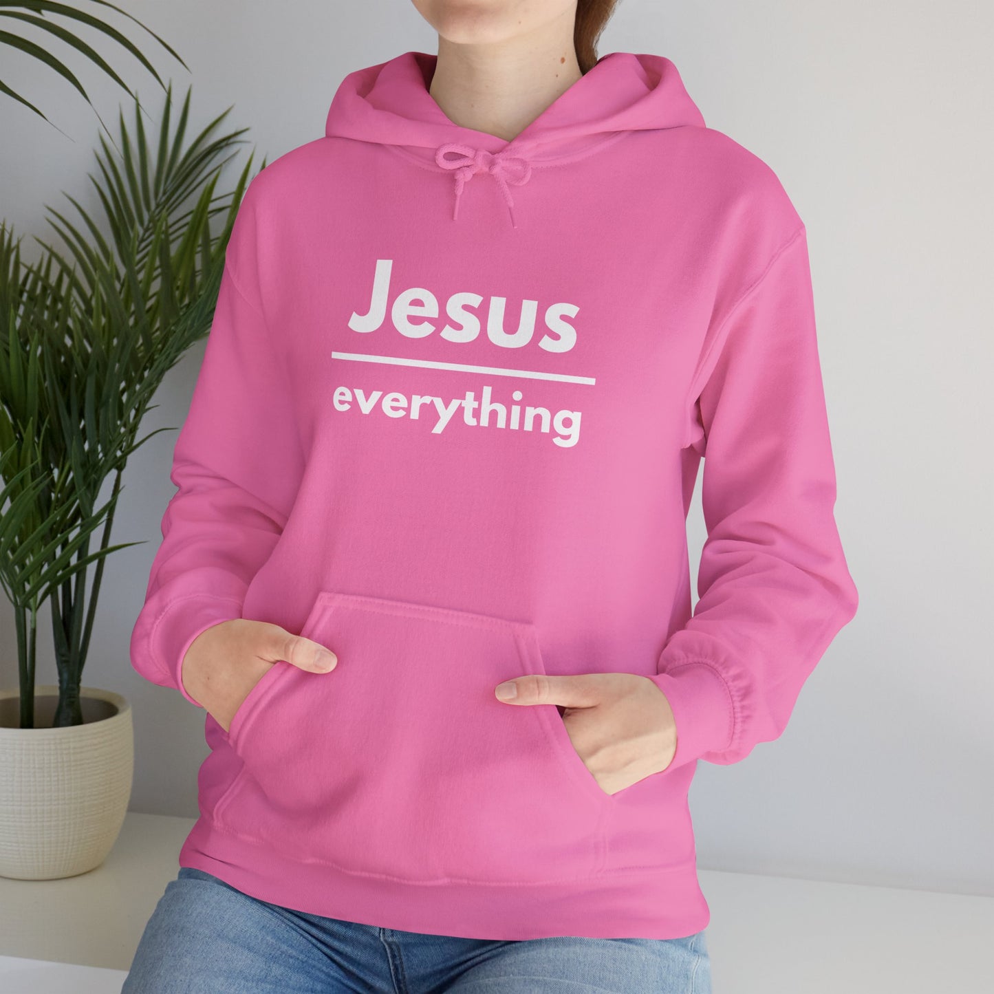 Jesus Over Everything Heavy Blend™ Hoodie