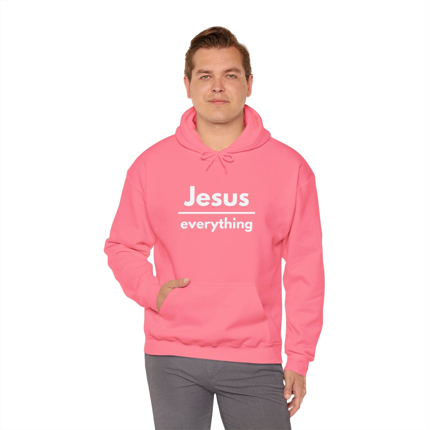 Jesus Over Everything Heavy Blend™ Hoodie