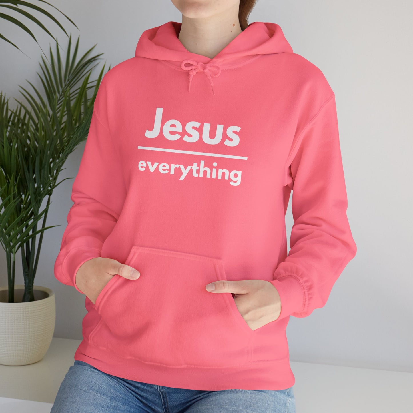 Jesus Over Everything Heavy Blend™ Hoodie