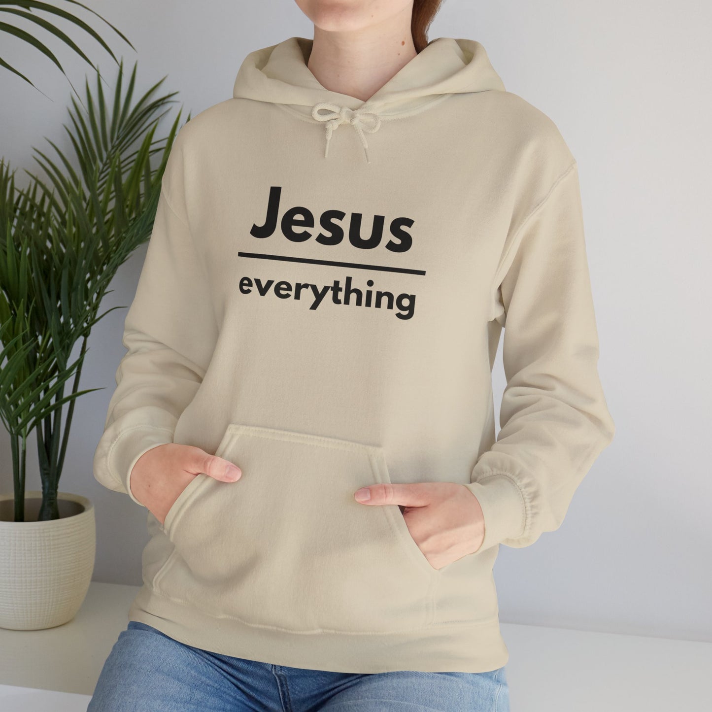 Jesus Over Everything Heavy Blend™ Hoodie