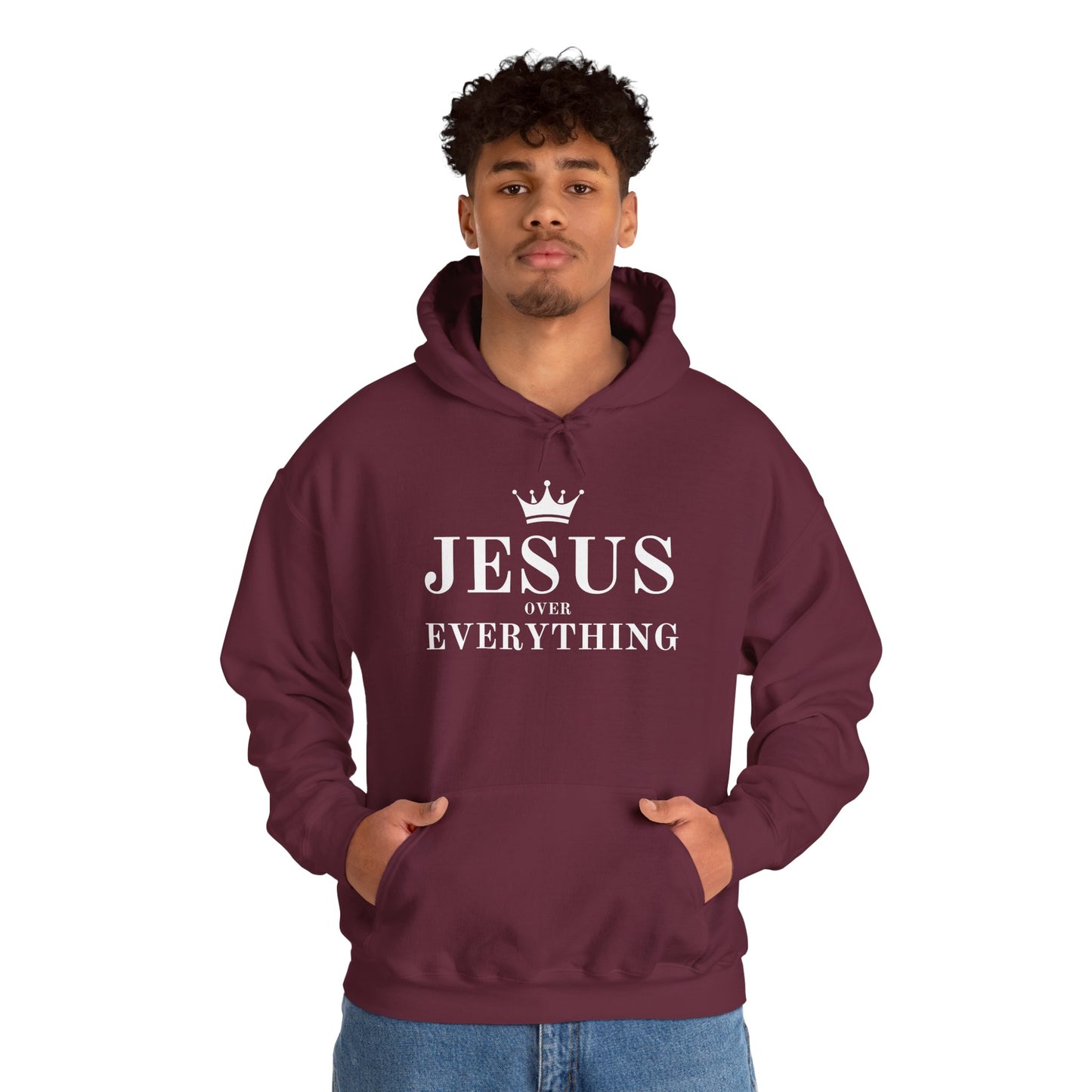 Jesus Over Everything Unisex Heavy Blend™ Hoodie