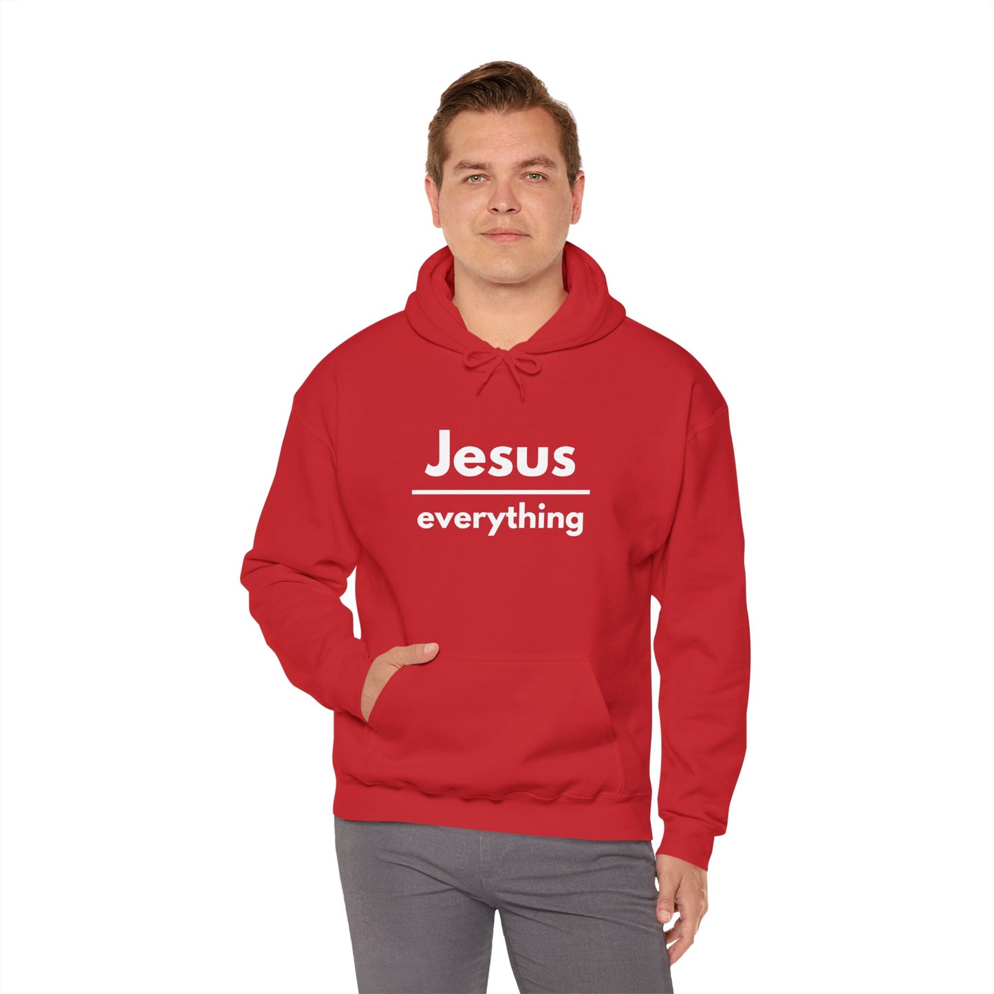 Jesus Over Everything Heavy Blend™ Hoodie