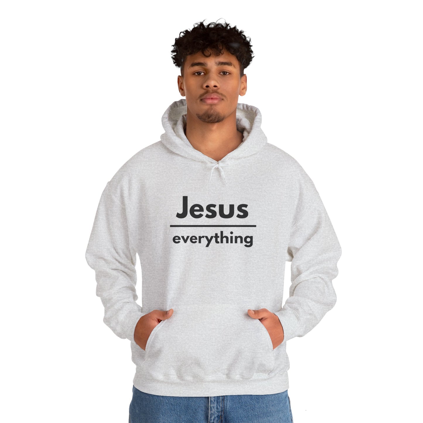 Jesus Over Everything Heavy Blend™ Hoodie