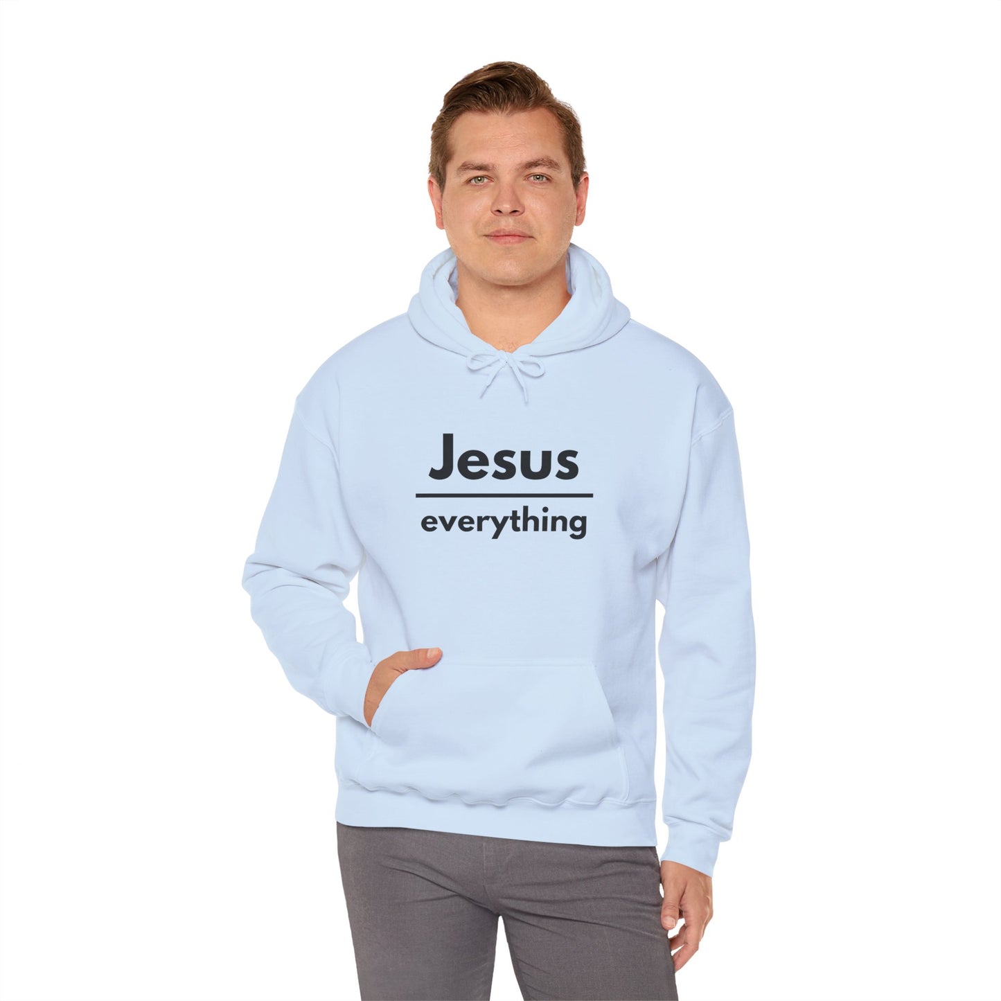 Jesus Over Everything Heavy Blend™ Hoodie