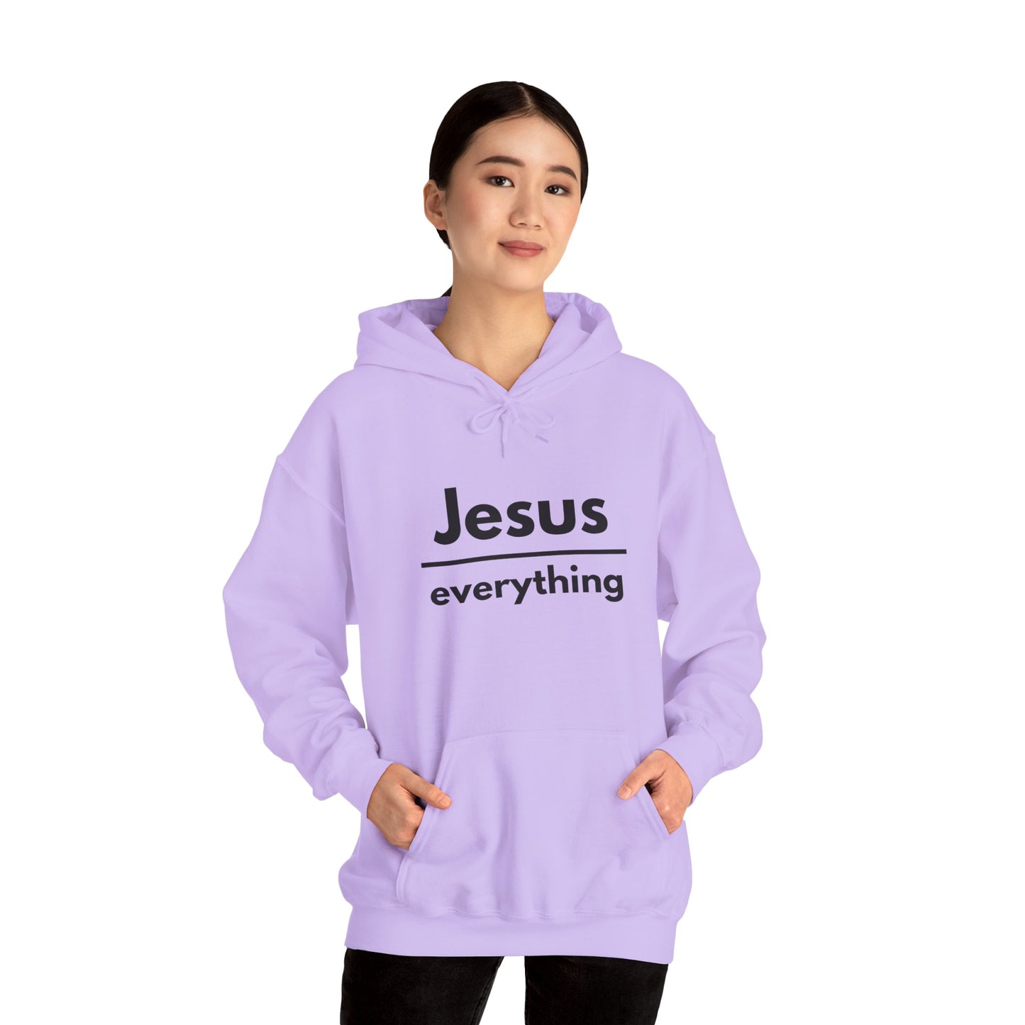 Jesus Over Everything Heavy Blend™ Hoodie