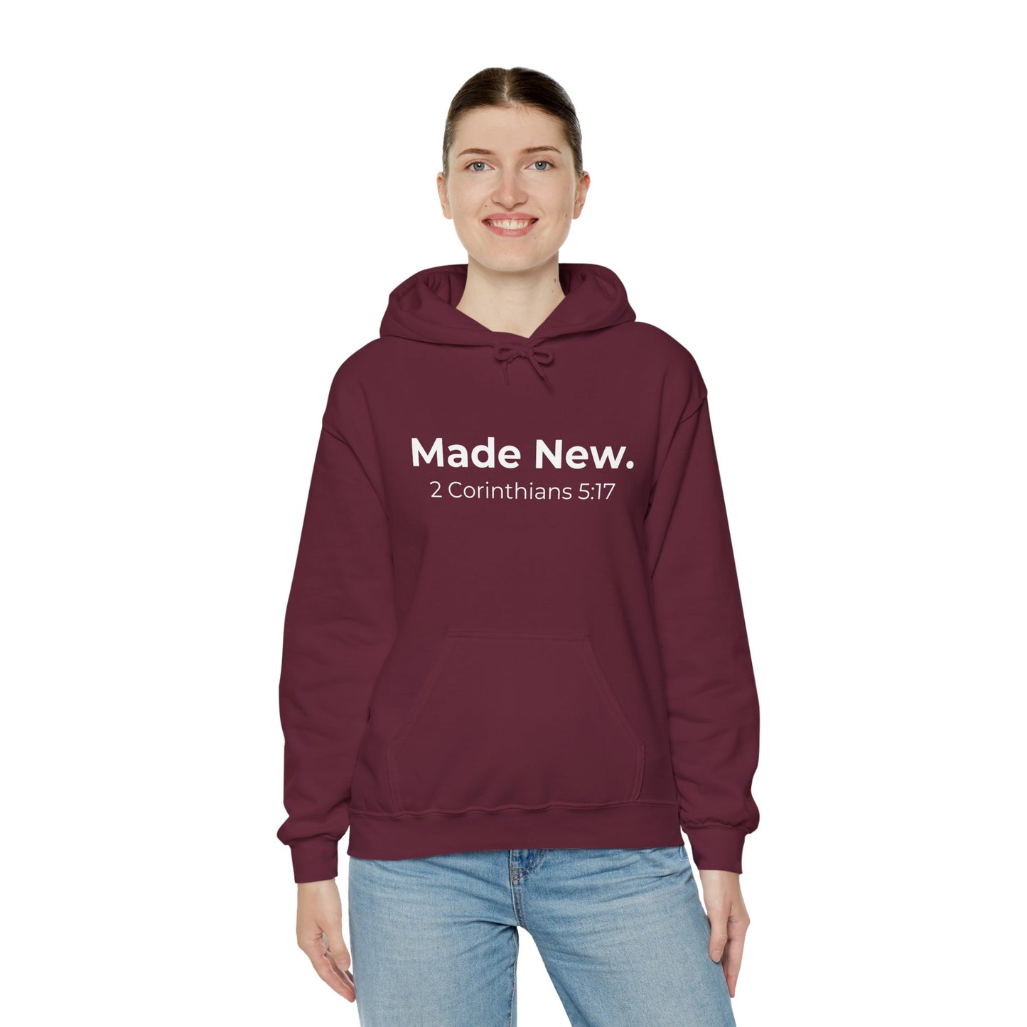 Made New: 2 Corinthians 5:17 Heavy Blend™ Hoodie