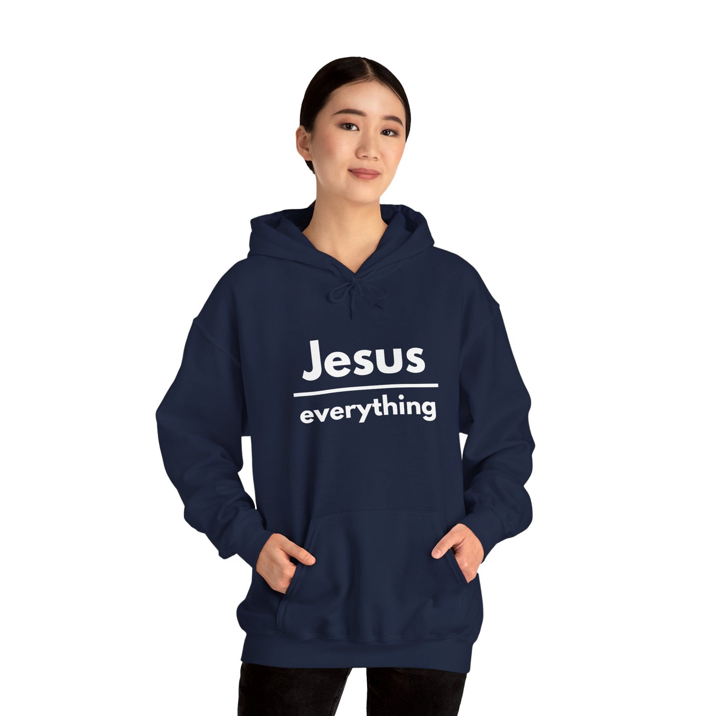 Jesus Over Everything Heavy Blend™ Hoodie