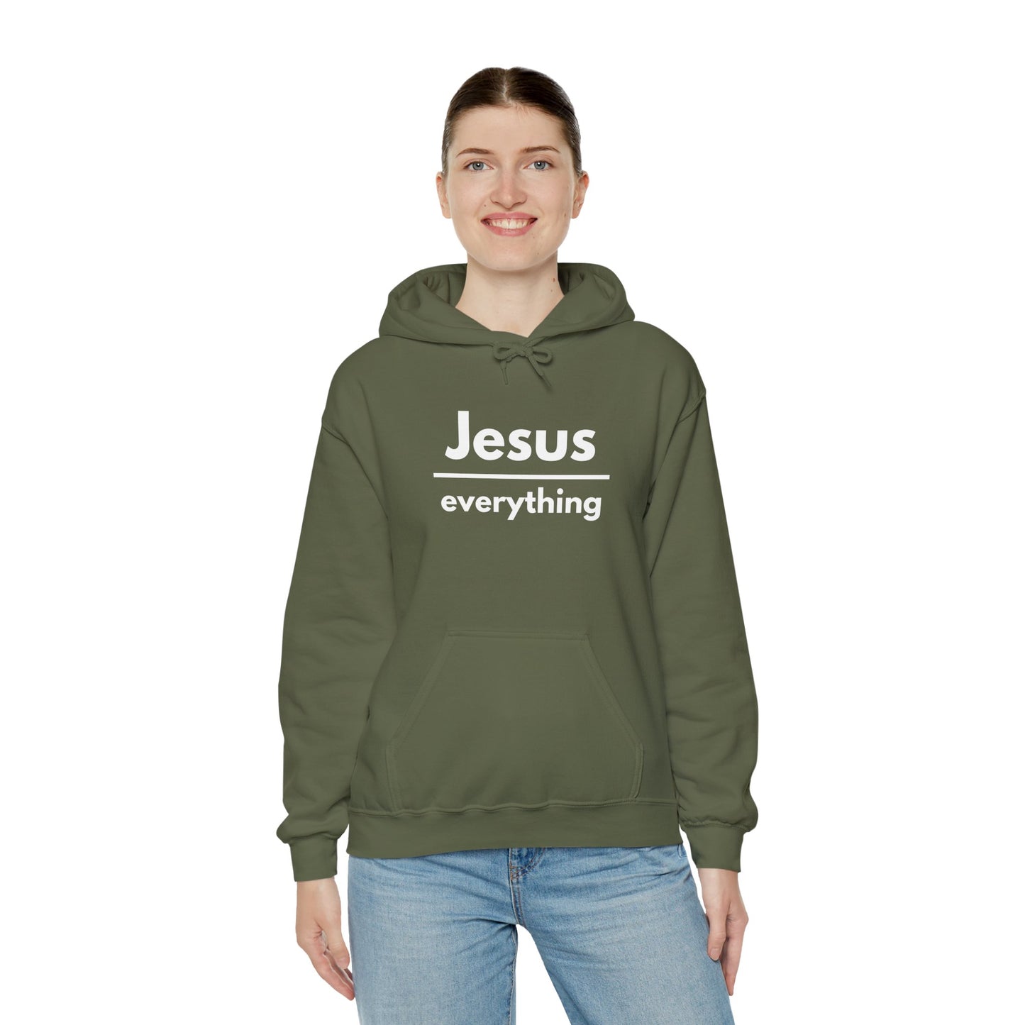 Jesus Over Everything Heavy Blend™ Hoodie