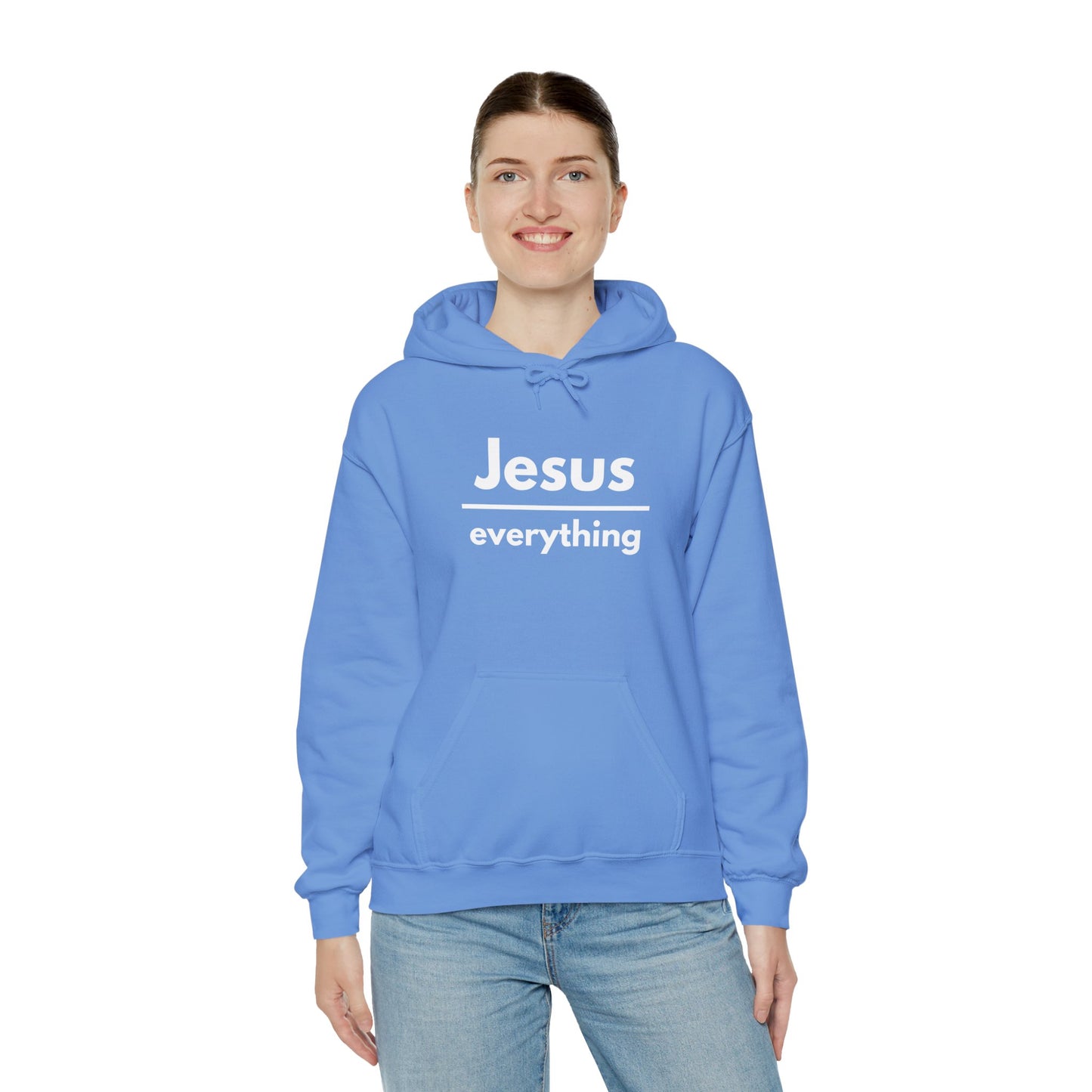 Jesus Over Everything Heavy Blend™ Hoodie