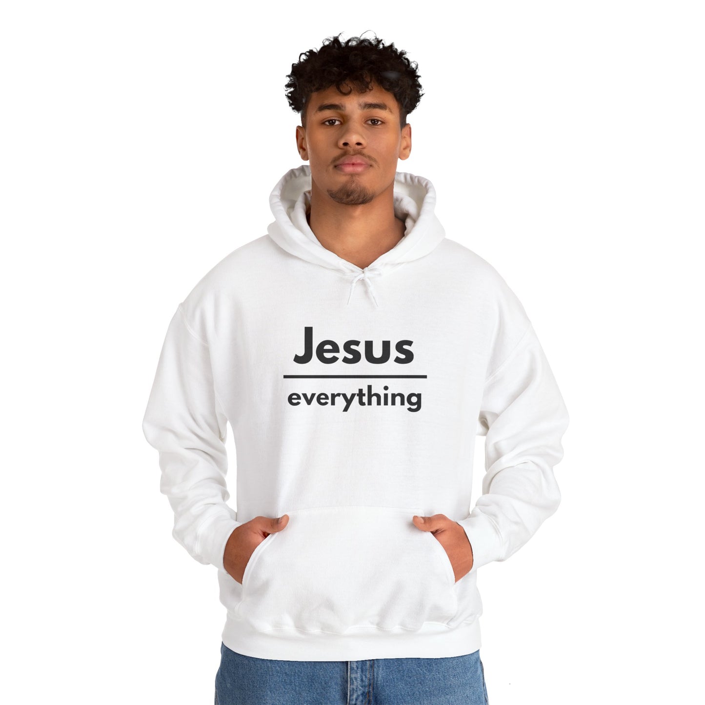 Jesus Over Everything Heavy Blend™ Hoodie