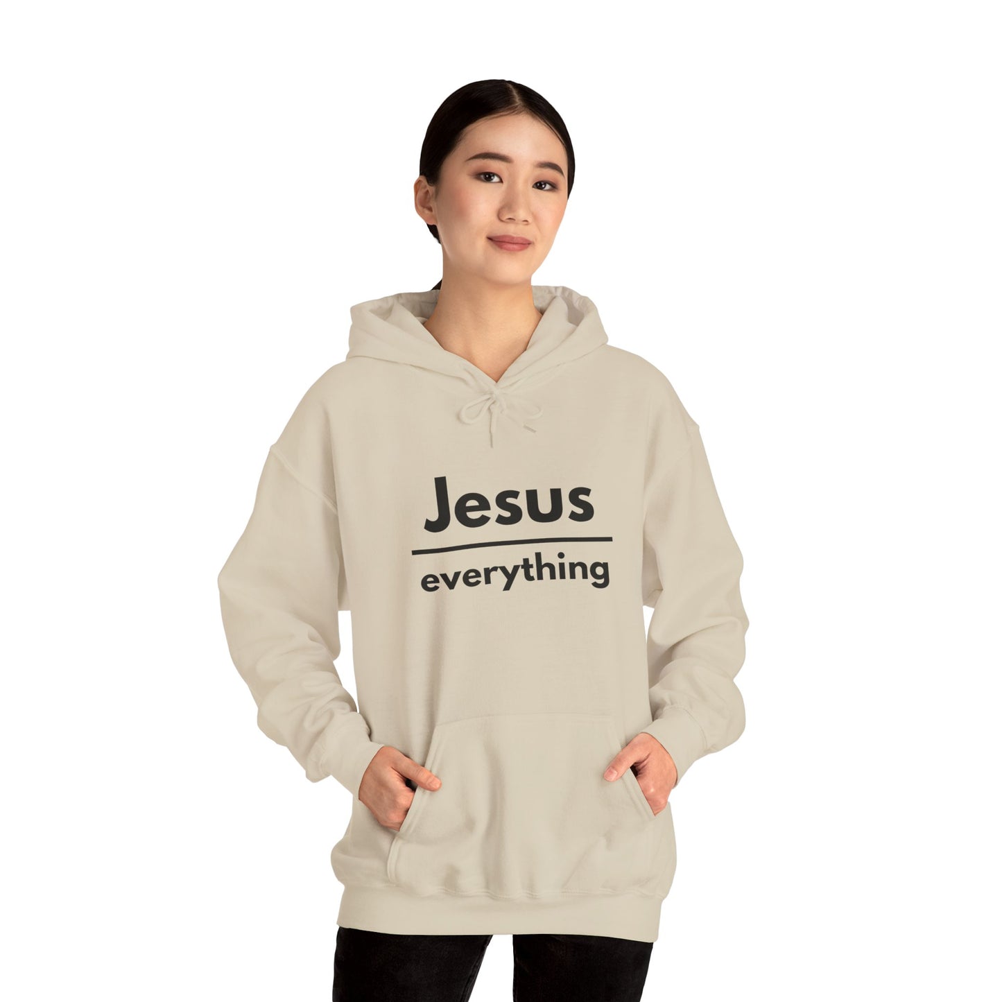 Jesus Over Everything Heavy Blend™ Hoodie