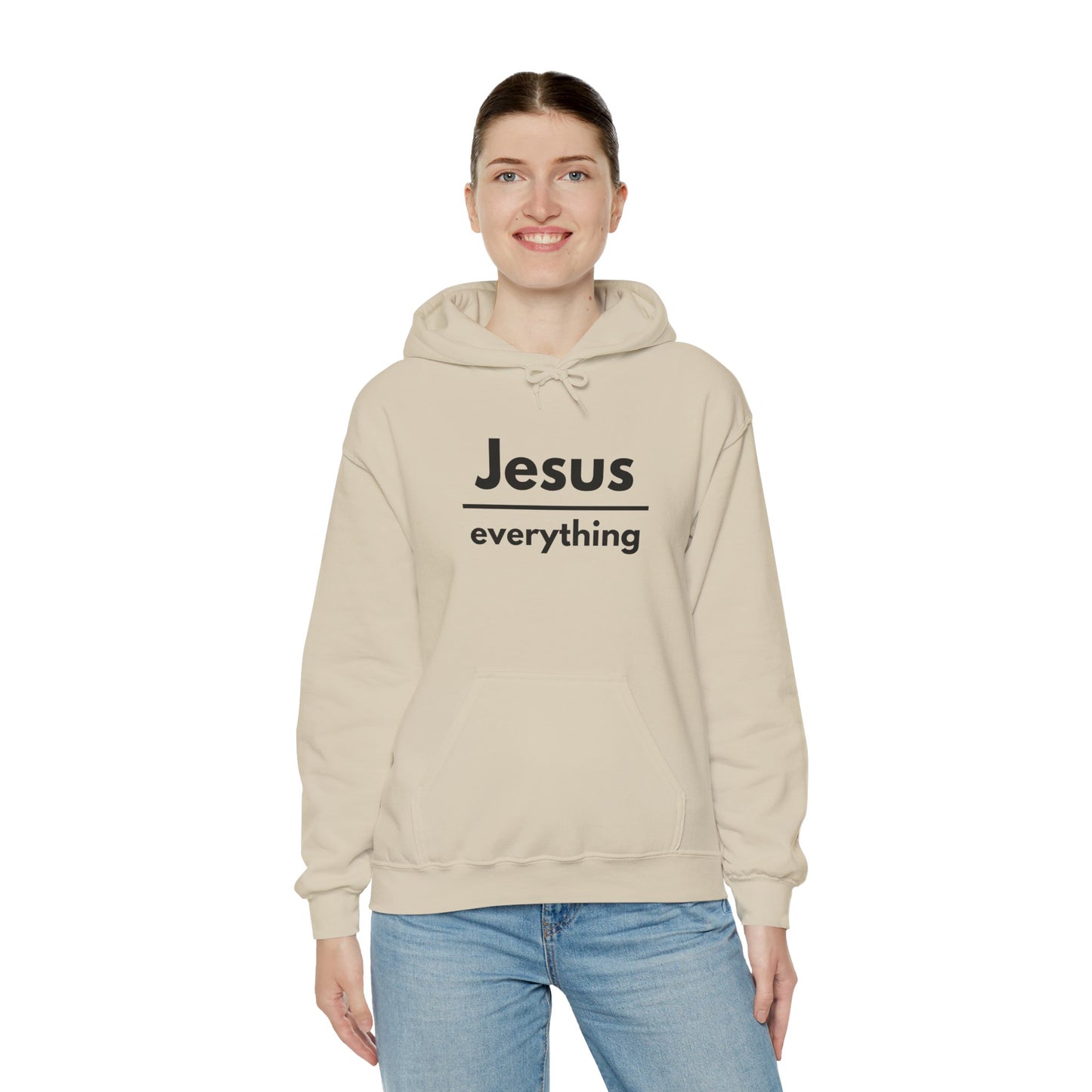 Jesus Over Everything Heavy Blend™ Hoodie