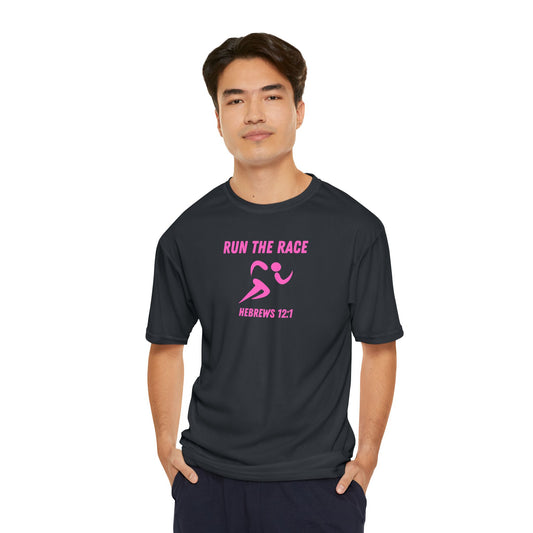 Run the Race Performance T-Shirt (pink print // other colors available)