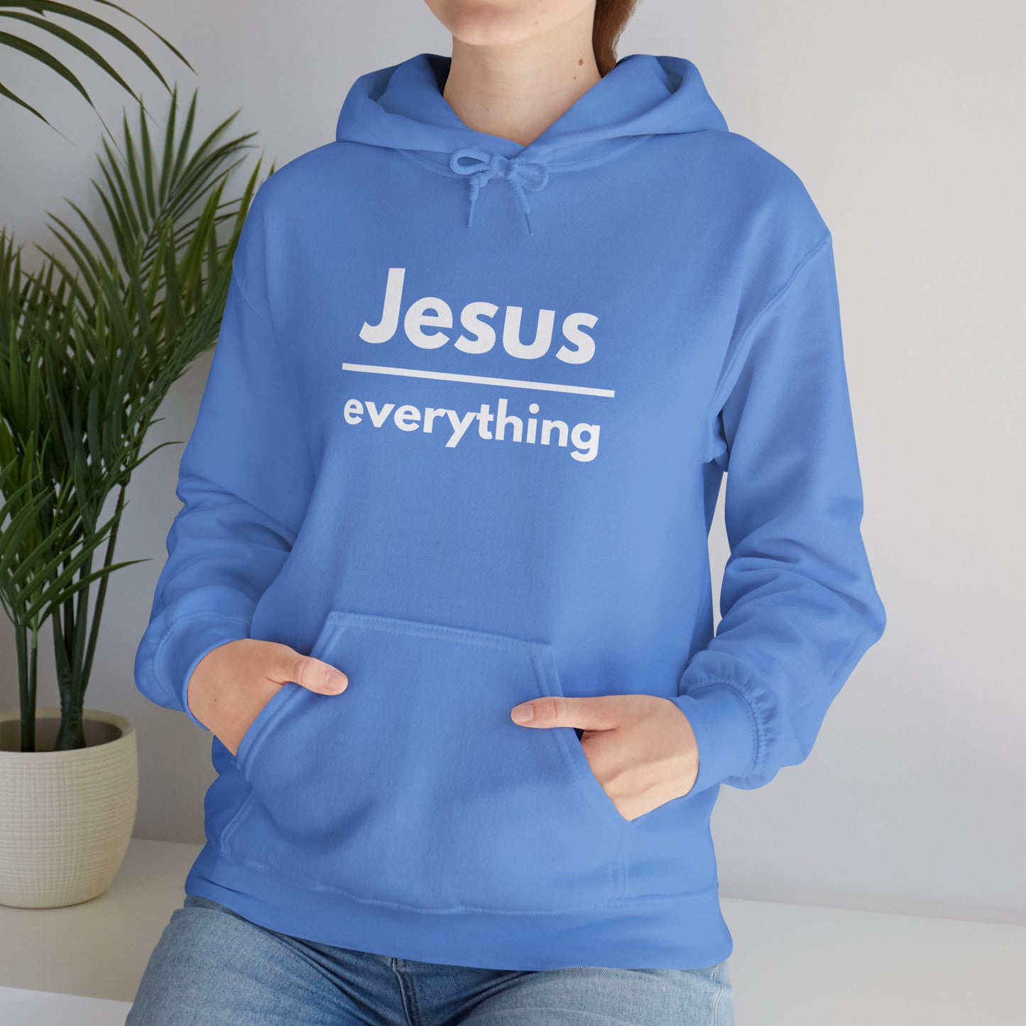 Jesus Over Everything Heavy Blend™ Hoodie