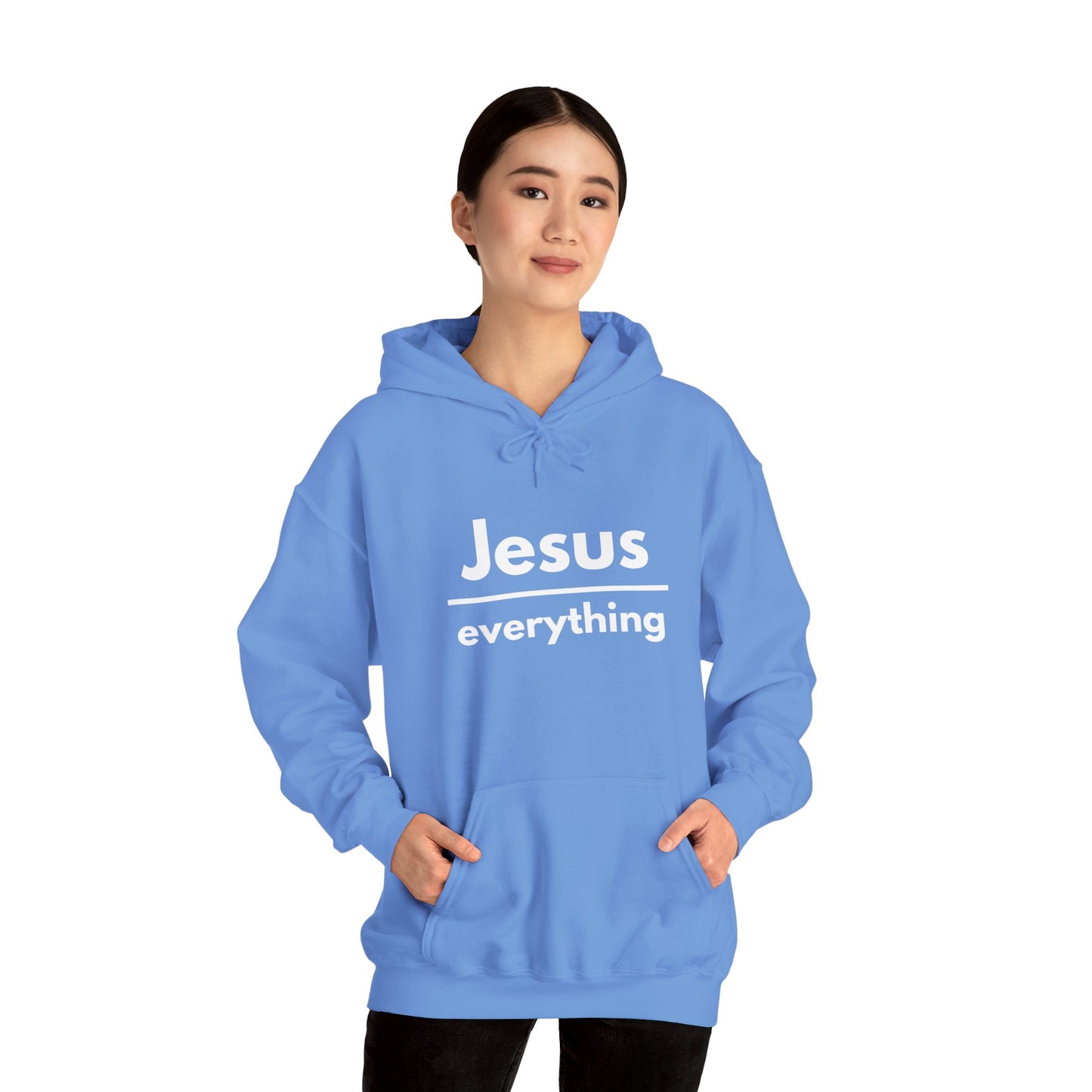 Jesus Over Everything Heavy Blend™ Hoodie