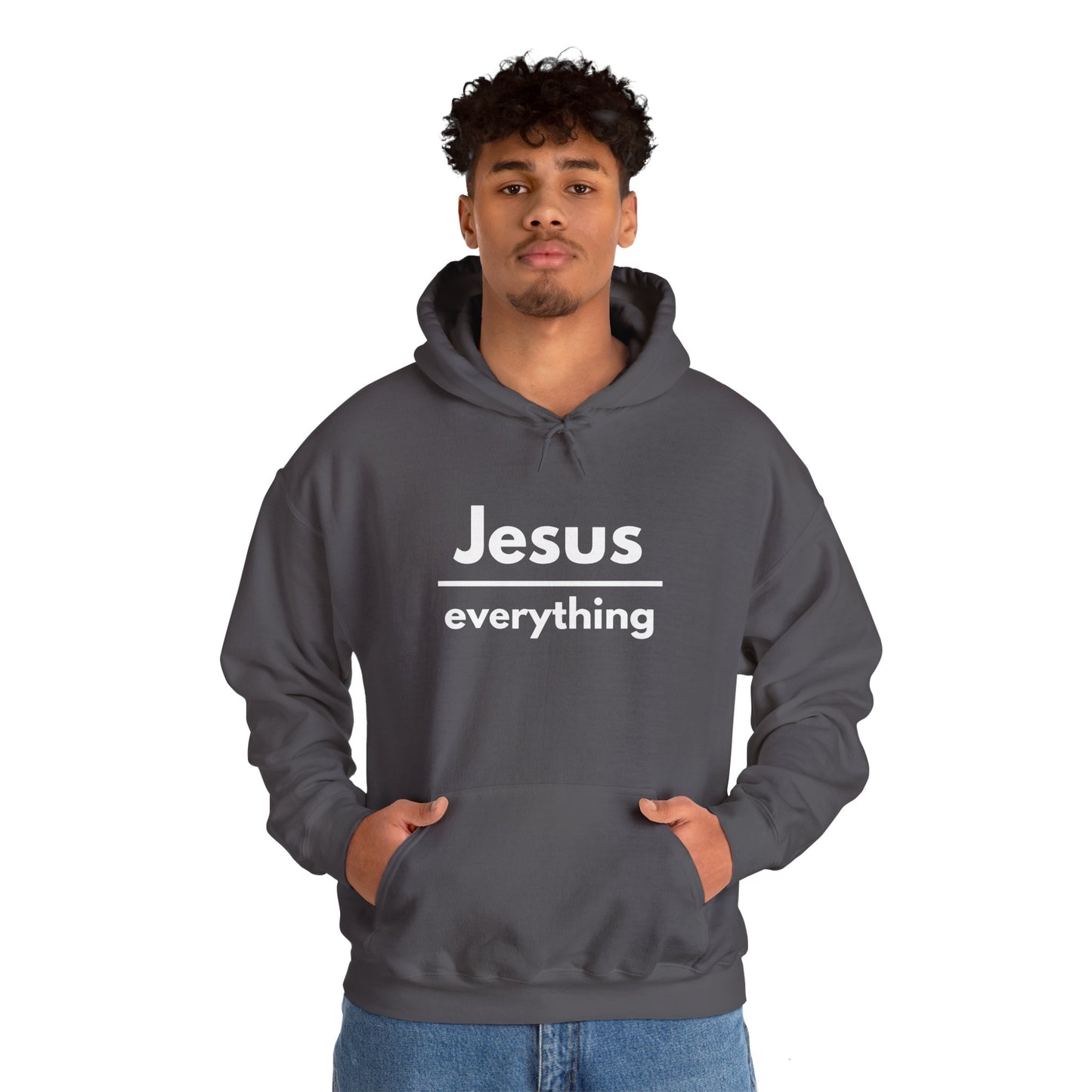 Jesus Over Everything Heavy Blend™ Hoodie