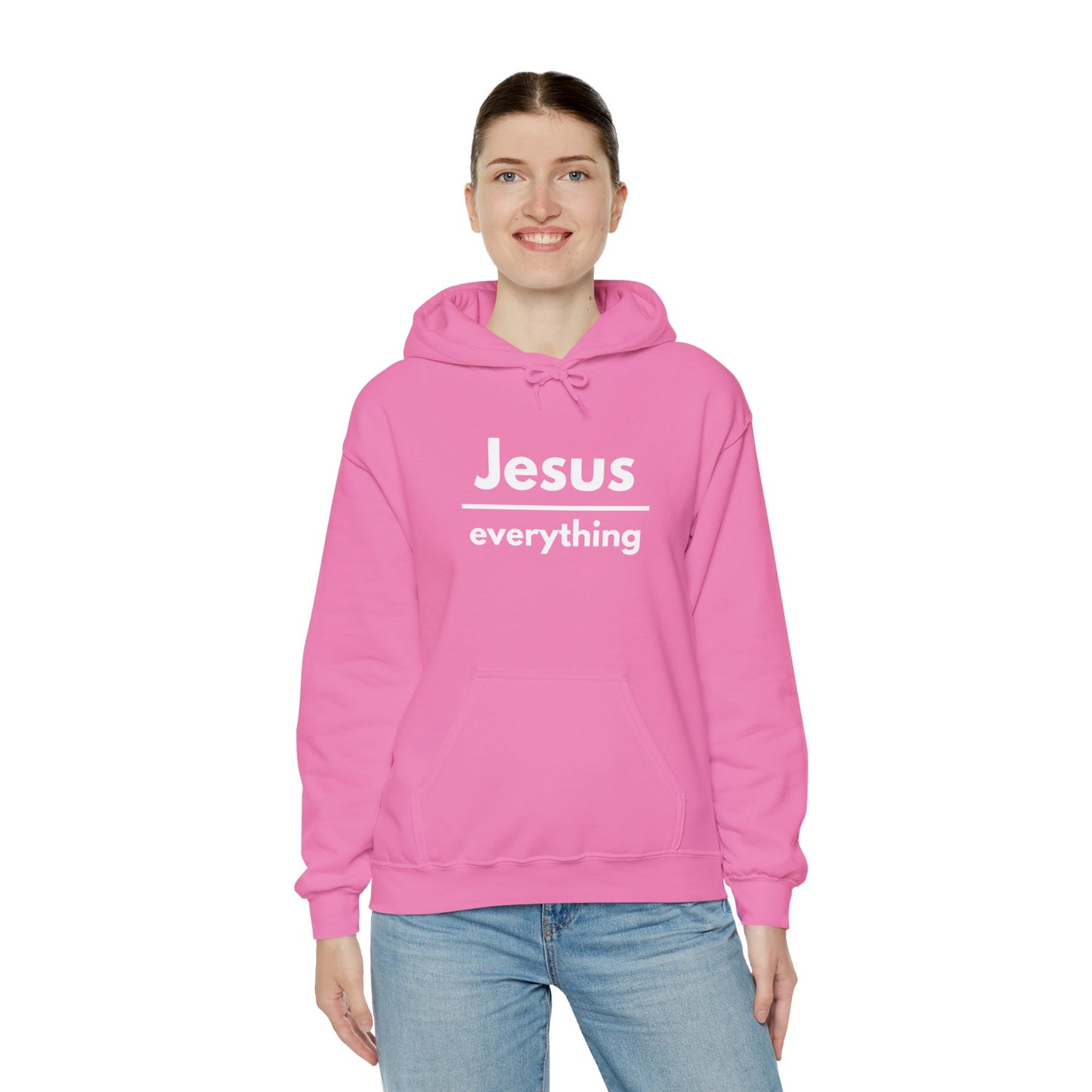 Jesus Over Everything Heavy Blend™ Hoodie