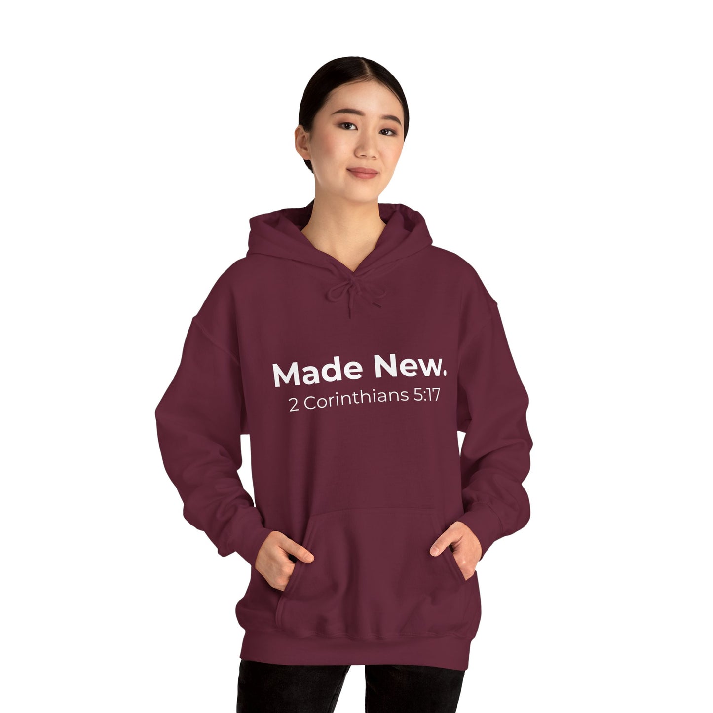 Made New: 2 Corinthians 5:17 Heavy Blend™ Hoodie