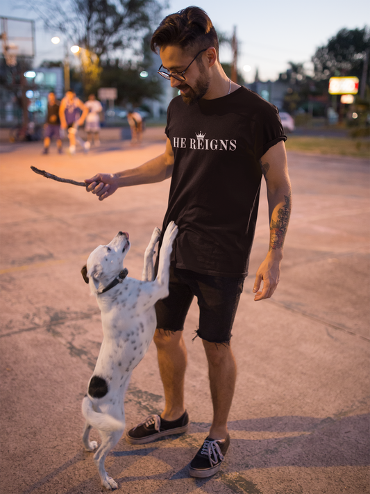 He Reigns Unisex Jersey Tee
