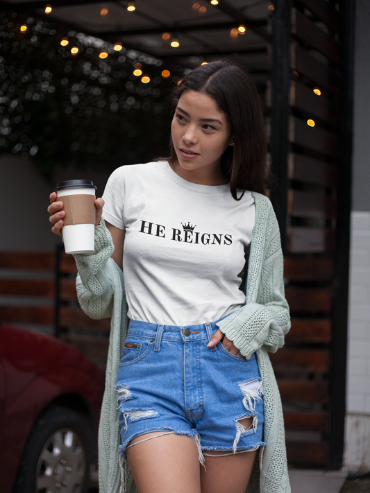 He Reigns Unisex Jersey Tee