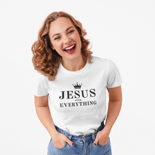 Jesus Over Everything Unisex Jersey Tee