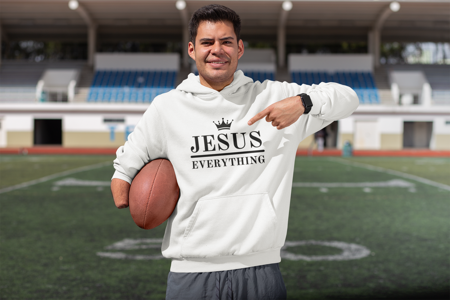 Jesus Over Everything Heavy Blend™ Hoodie