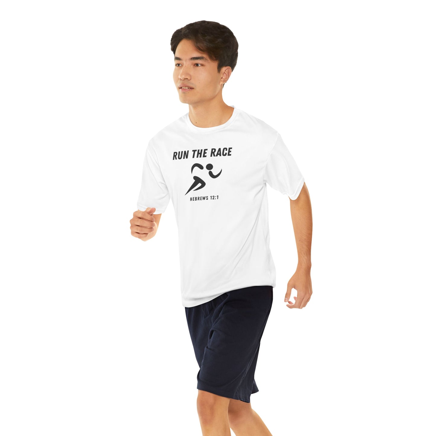 Run the Race Performance T-Shirt (black print // other colors available)