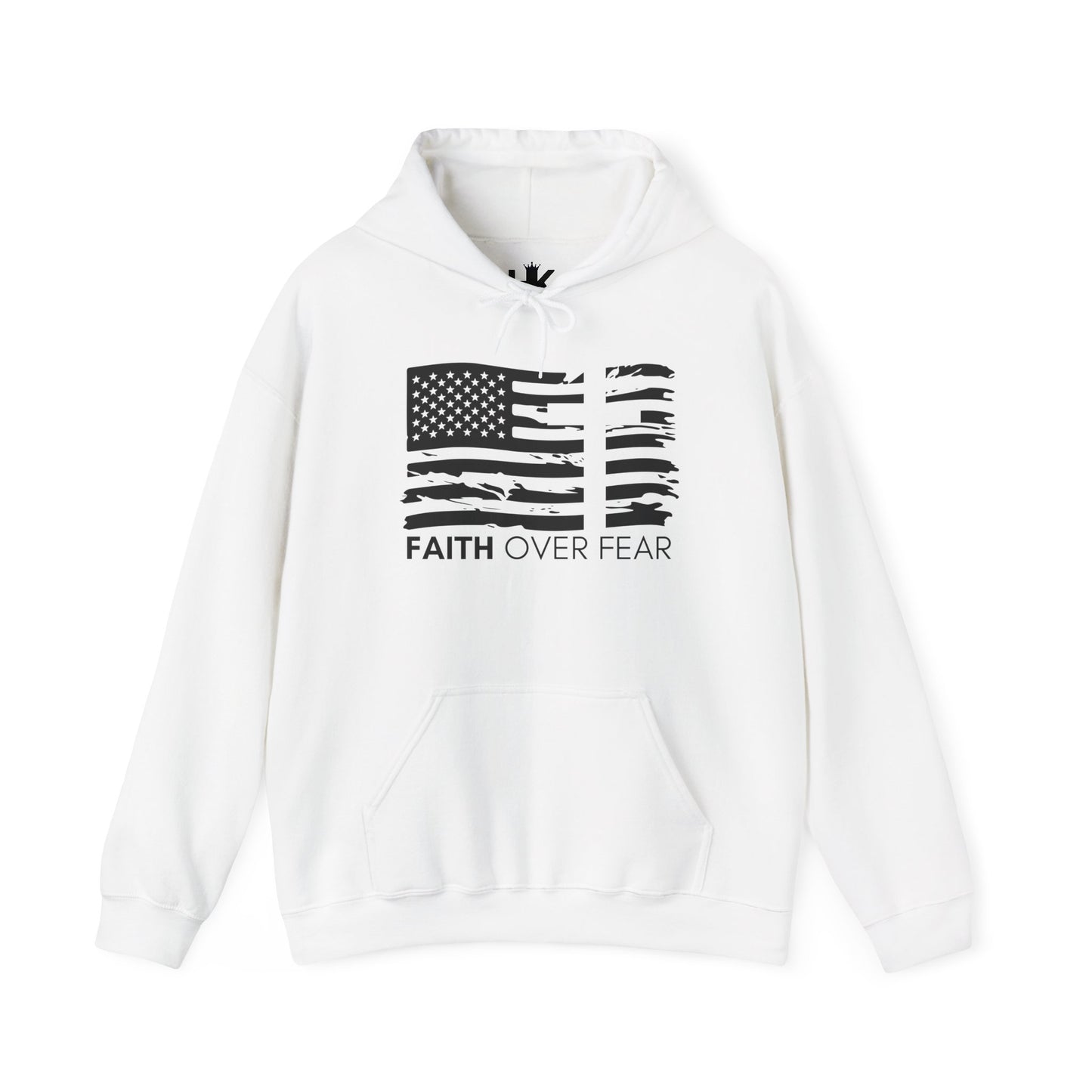 Faith Over Fear Unisex Heavy Blend™ Hoodie // Black