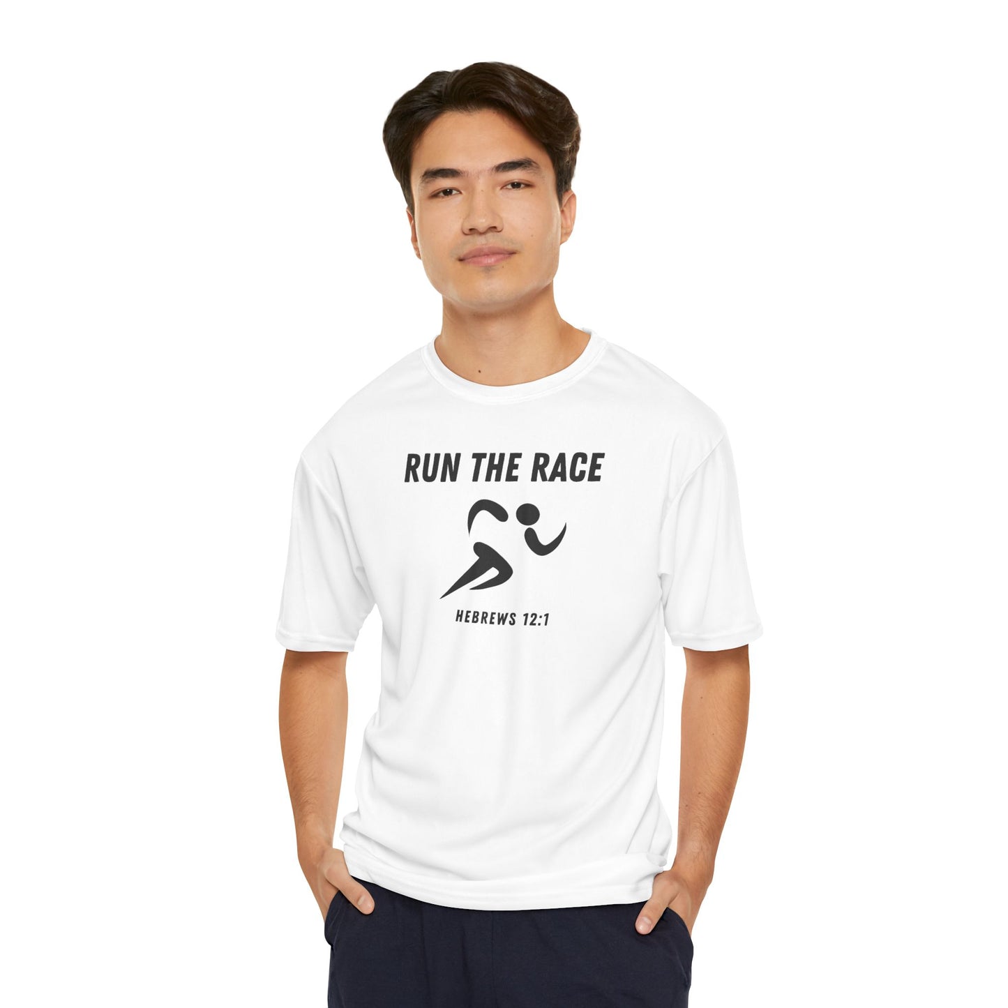 Run the Race Performance T-Shirt (black print // other colors available)