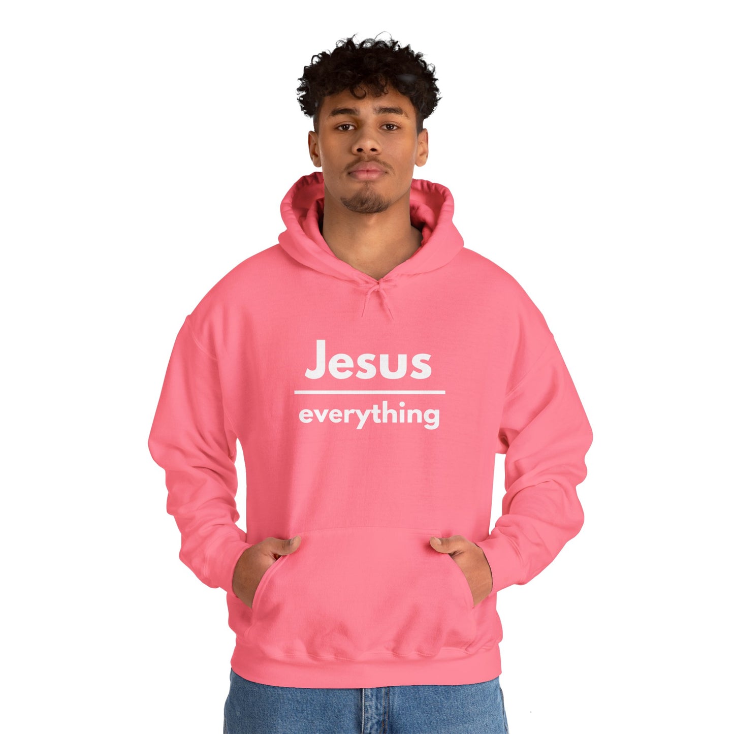 Jesus Over Everything Heavy Blend™ Hoodie