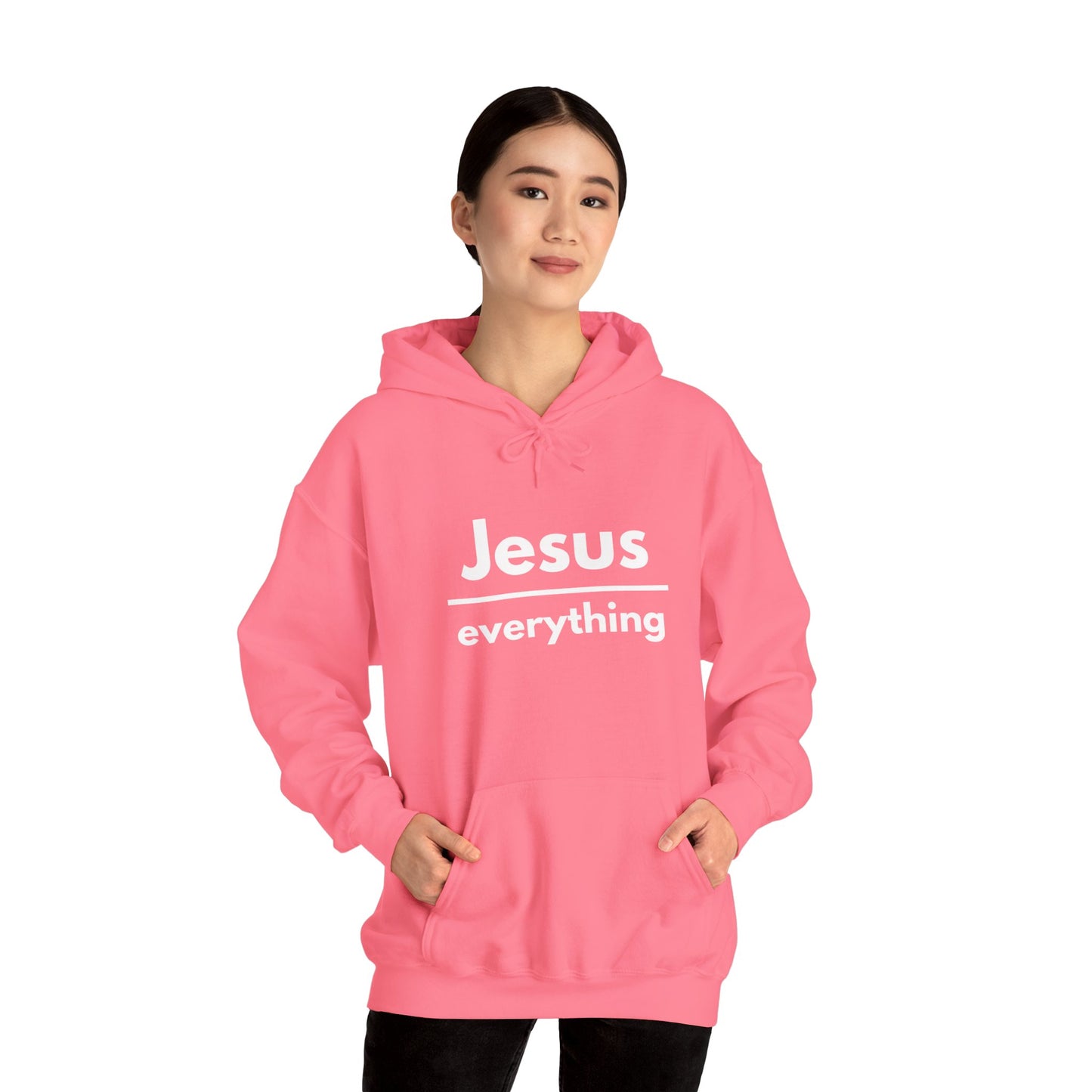 Jesus Over Everything Heavy Blend™ Hoodie