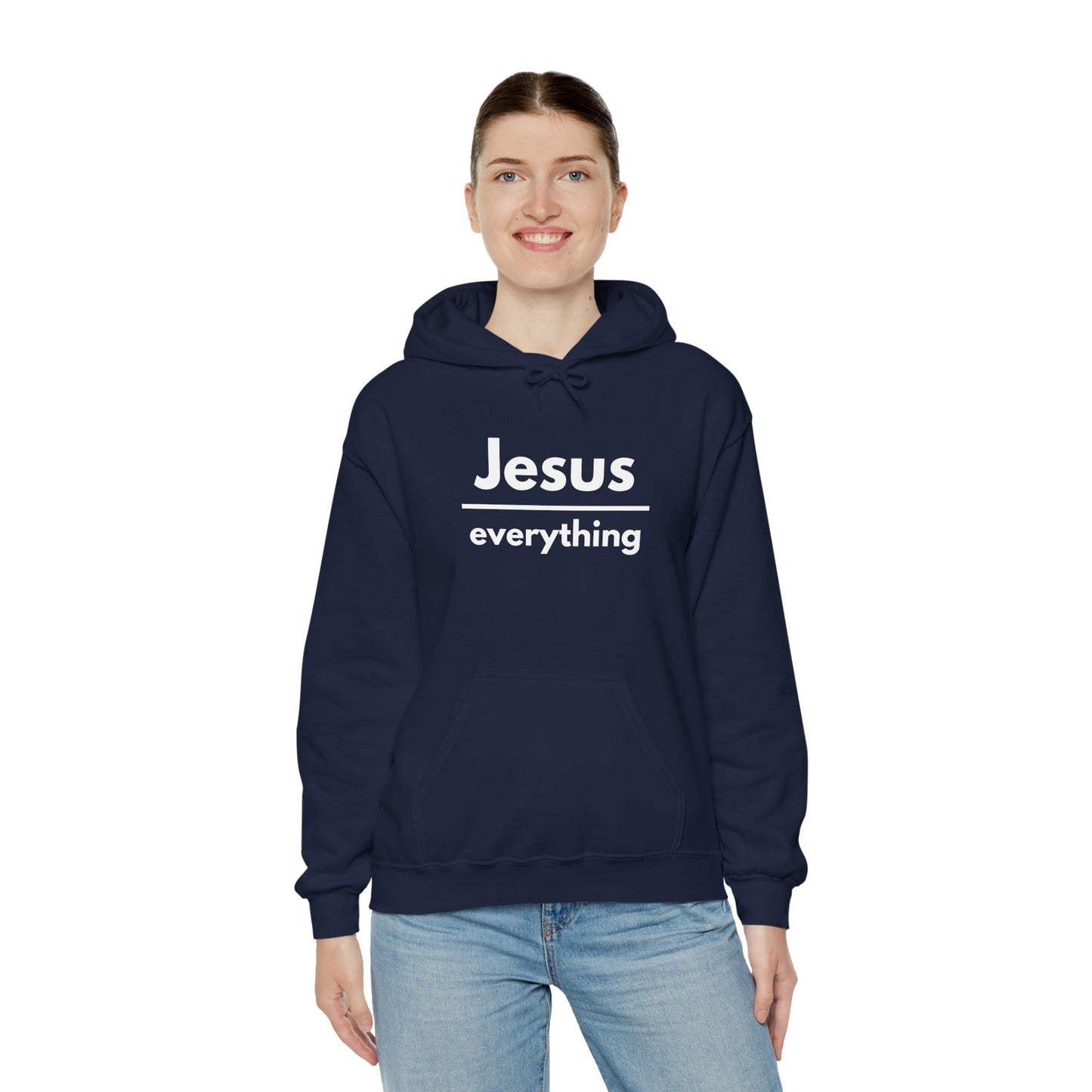 Jesus Over Everything Heavy Blend™ Hoodie