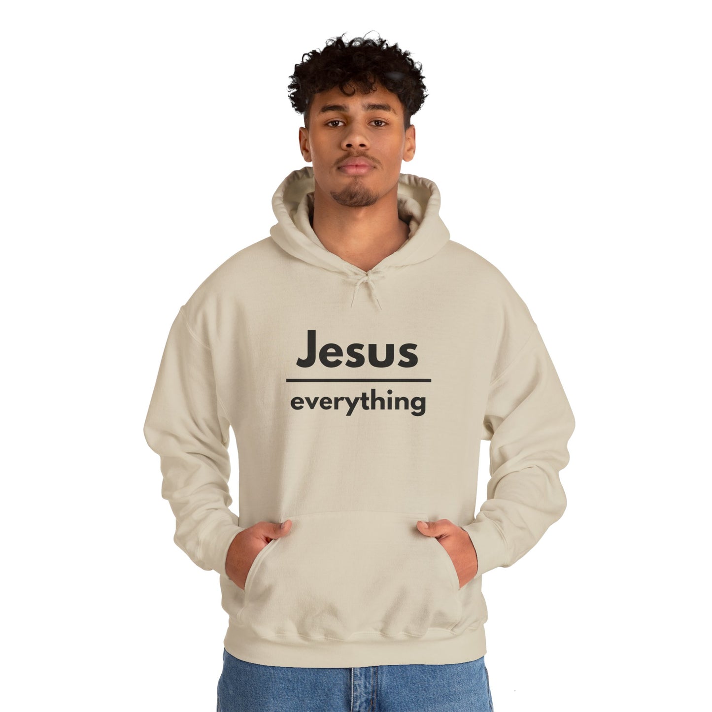 Jesus Over Everything Heavy Blend™ Hoodie