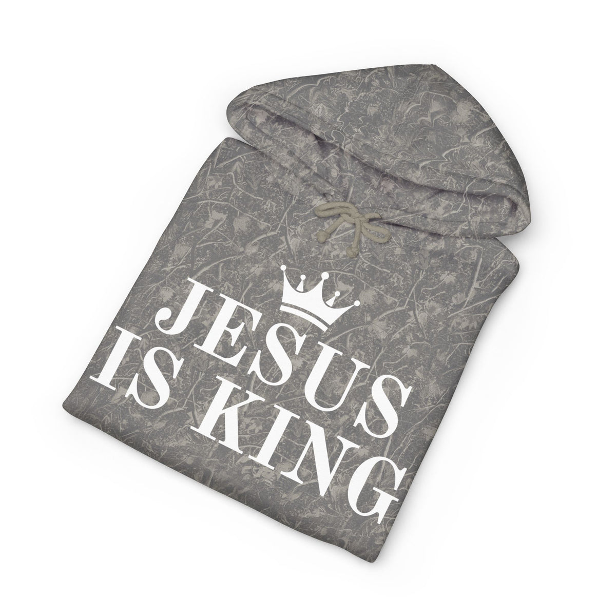 Jesus Is King Hoodie — Faith-Inspired Crown Graphic Pullover
