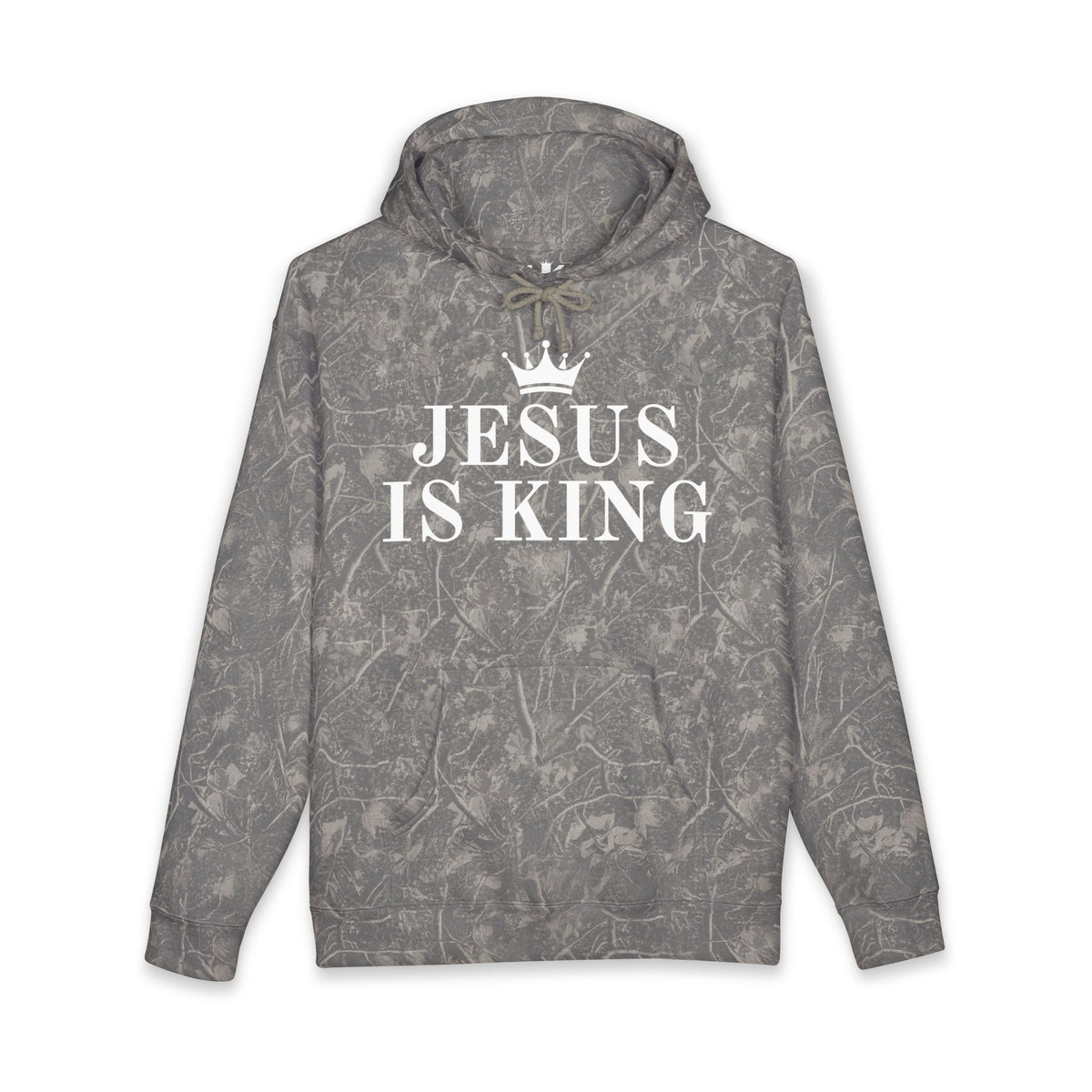 Jesus Is King Hoodie — Faith-Inspired Crown Graphic Pullover