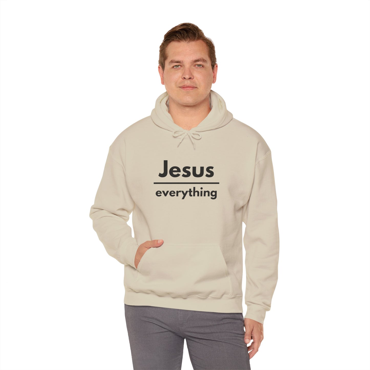 Jesus Over Everything Heavy Blend™ Hoodie