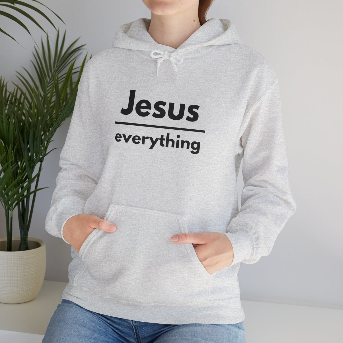 Jesus Over Everything Heavy Blend™ Hoodie