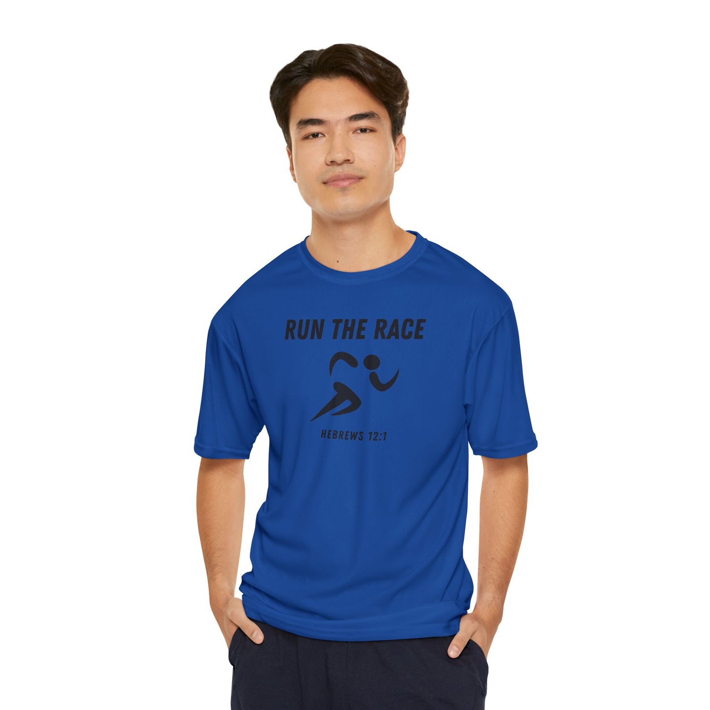 Run the Race Performance T-Shirt (black print // other colors available)