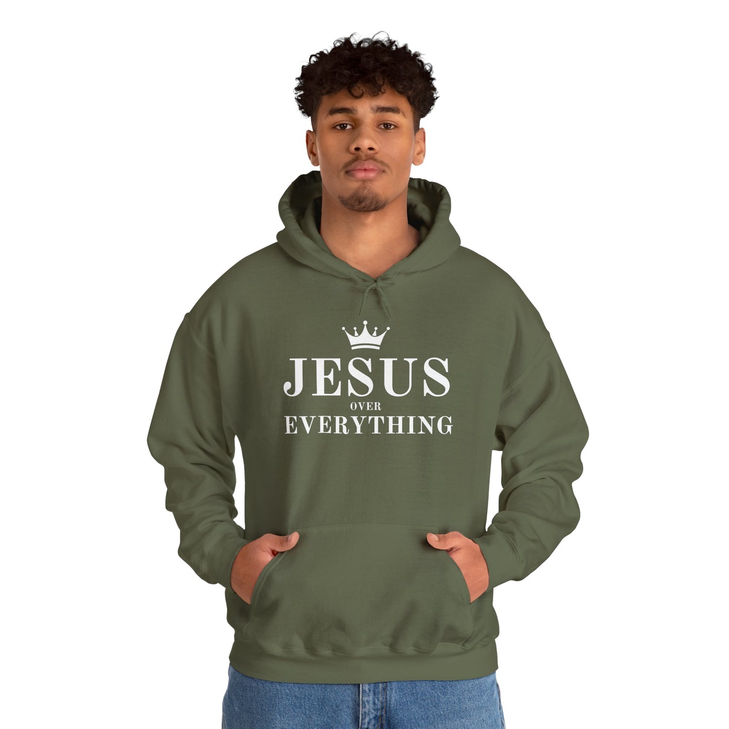Jesus Over Everything Unisex Heavy Blend™ Hoodie