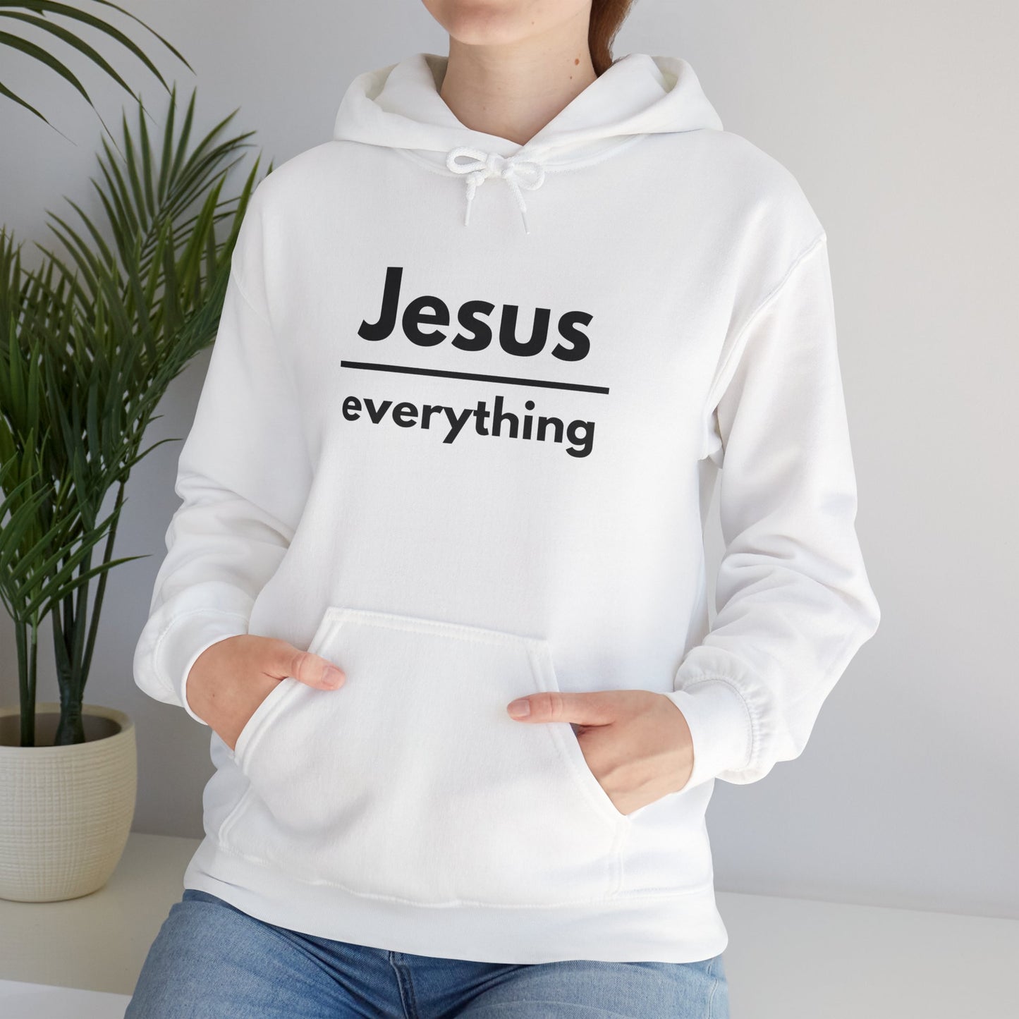 Jesus Over Everything Heavy Blend™ Hoodie