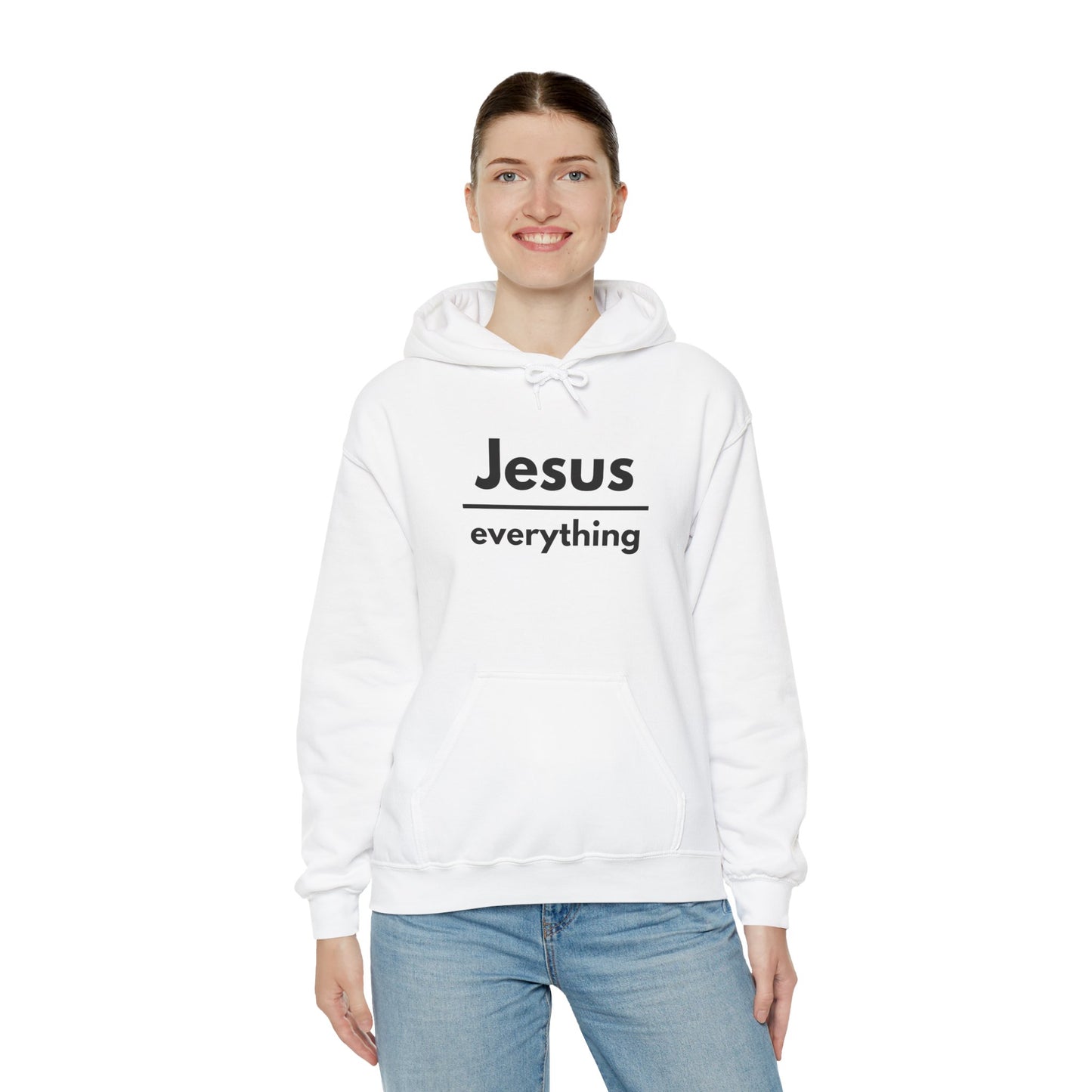 Jesus Over Everything Heavy Blend™ Hoodie