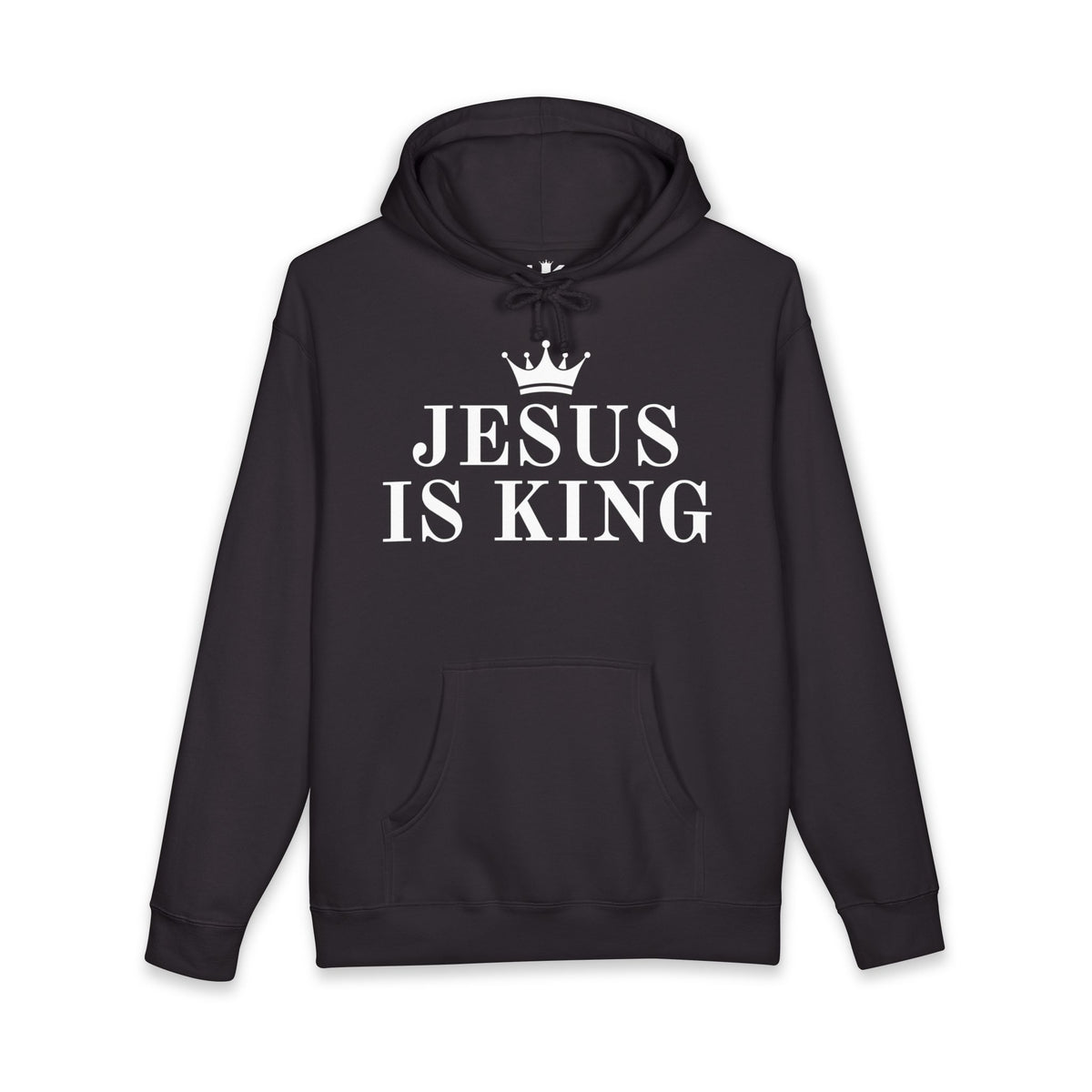 Jesus Is King Hoodie — Faith-Inspired Crown Graphic Pullover