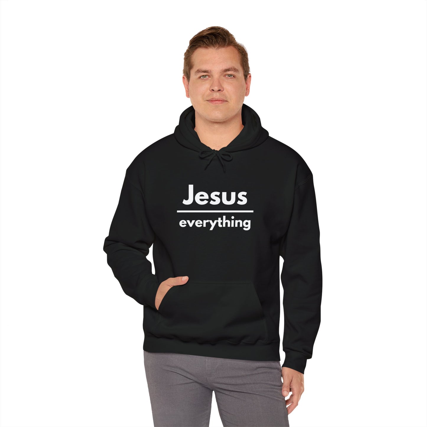 Jesus Over Everything Heavy Blend™ Hoodie