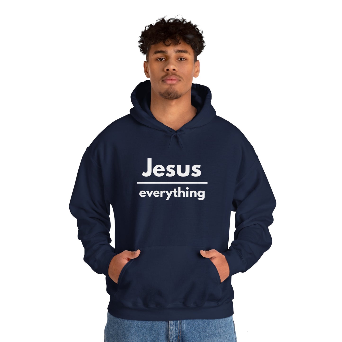 Jesus Over Everything Heavy Blend™ Hoodie