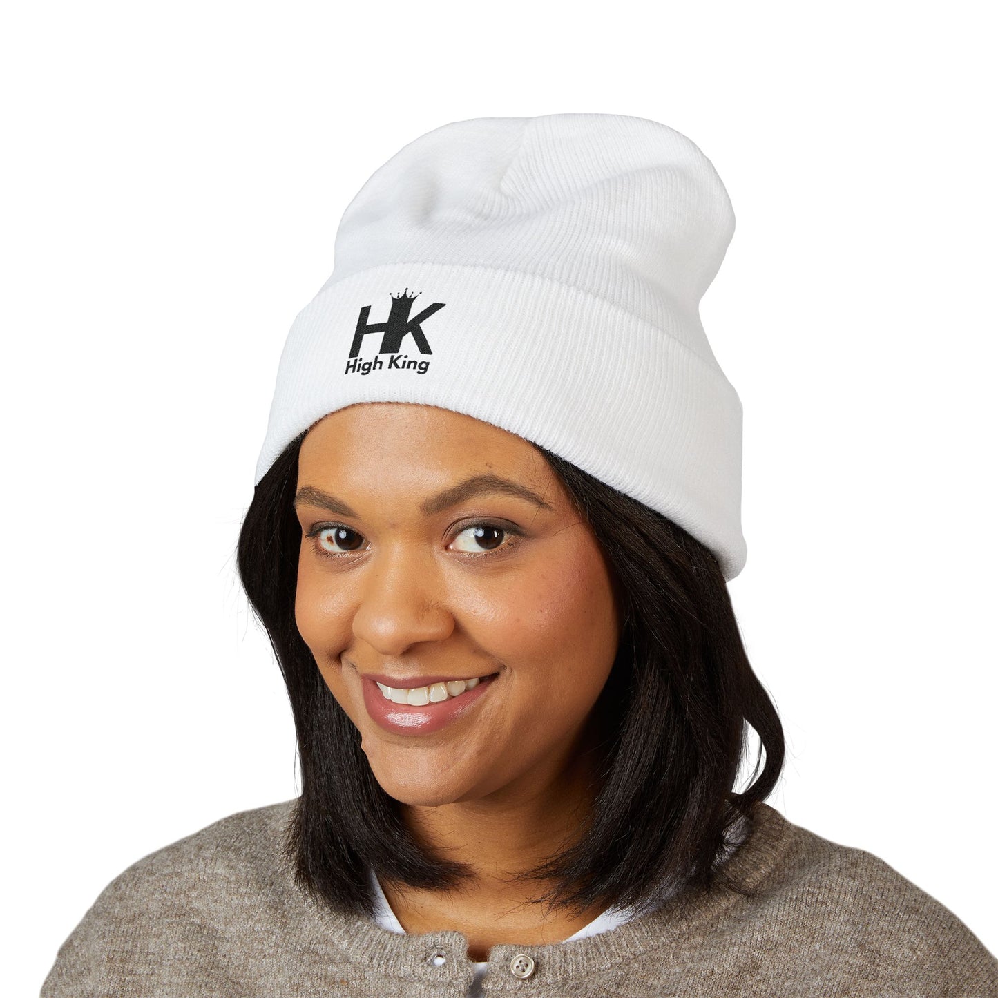 High King Cuffed Beanie with Embroidered Logo
